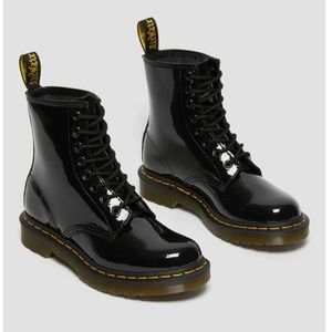 Dr Marten patent leather boots